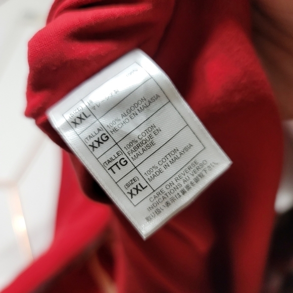 Walt Disney World Long Sleeve Graphic Raglan Tee XXL Men's Red - Picture 5 of 5